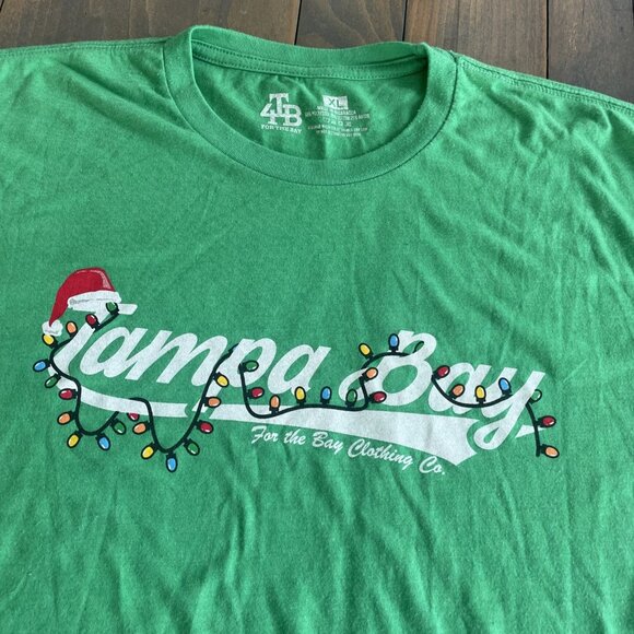 Tampa Bay Florida Christmas Holiday Lights Unisex 4TB - T-Shirt Size XL (XM1) - Picture 2 of 6